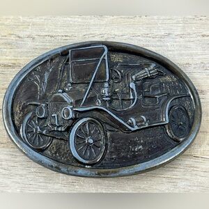 Model T Ford Automobile Bronze Colored Metal Belt Buckle Avon Vintage Ford Car